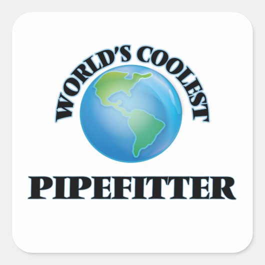 's Werelds coolste Pipefitter Vierkante Sticker (Voorkant)