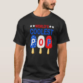 's Werelds coolste Pop opa USA Flag Ice Cream Fat T-shirt (Voorkant)