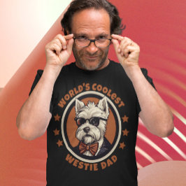 's Werelds Coolste Westie Dad West Highland Terrie T-shirt