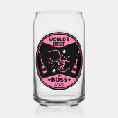 's Werelds dame Grootste Baas Blikvorm Glas (Achterkant)