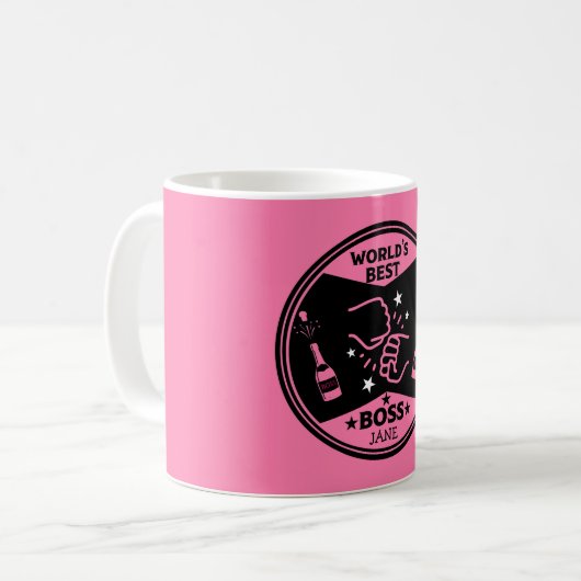 's Werelds dame Grootste Baas Koffiemok (Voorkant links)