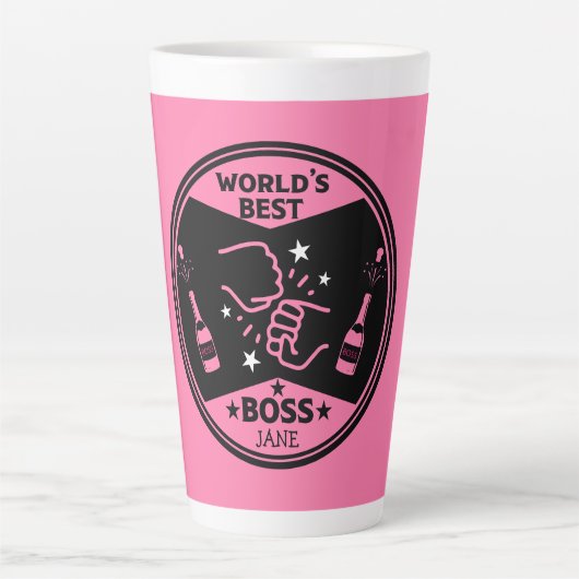 's Werelds dame Grootste Baas Latte Mok (Voorkant)