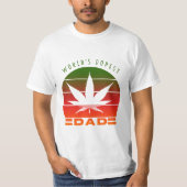 's Werelds Dopest Pap Weed Funny Vaderdag T-shirt (Voorkant)