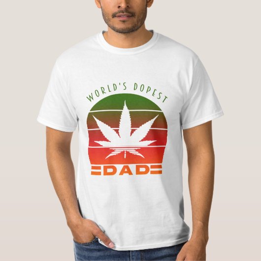 's Werelds Dopest Pap Weed Funny Vaderdag T-shirt (Voorkant)