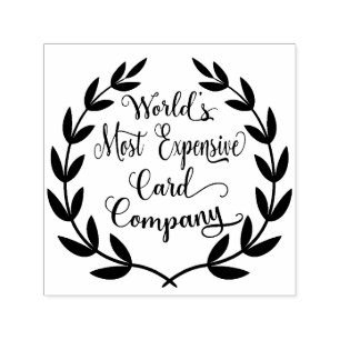 's Werelds duurste Kaart bedrijf Zelfinktende Stempel