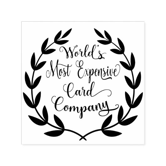 's Werelds duurste Kaart bedrijf Zelfinktende Stempel (Design)