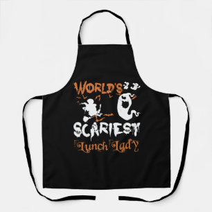 's Werelds engste Lunch Lady Halloween Schort