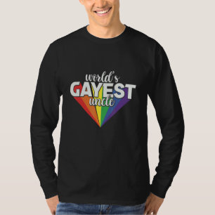 's Werelds Gayest Oom LGBT Pride Guncle Trots Gay T-shirt