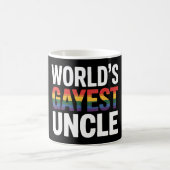 'S Werelds Gayest Uncle LGBTQ Gay Pride Ally Rainb Koffiemok (Center)