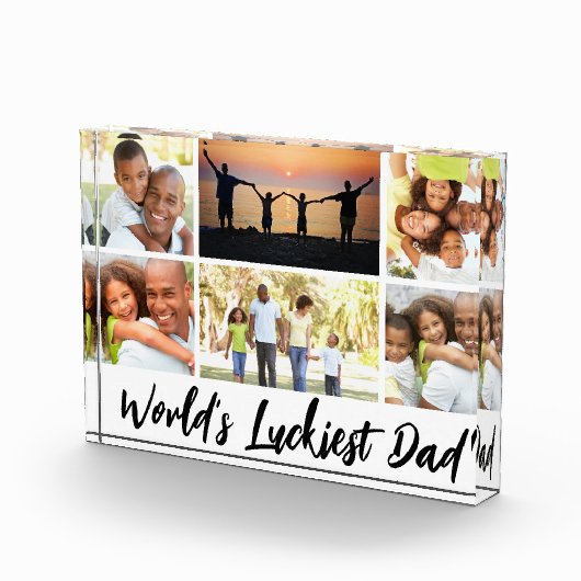 's Werelds gelukkigste pap Foto Collage Modern (Rechts)
