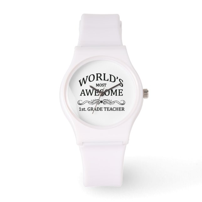 's Werelds Geweldige 1e. cijfer leraar Horloge (Voorkant)