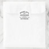 's Werelds Geweldige Boyvriend Ronde Sticker (Tas)
