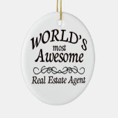 's Werelds Geweldige Estate Agent Keramisch Ornament (Rechts)