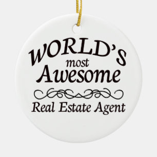 's Werelds Geweldige Estate Agent Keramisch Ornament