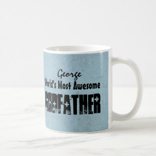 's Werelds Geweldige GODFATHER Blue Grunge W06C Koffiemok