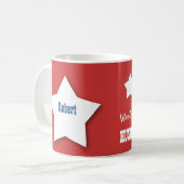 's Werelds Geweldige HUSBAND en VADER B077 Koffiemok (Voorkant links)