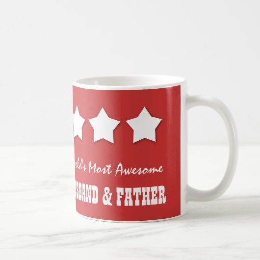 's Werelds Geweldige HUSBAND en VADER B077 Koffiemok (Rechts)