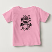 'S Werelds Geweldige roze baby T-shirt (Voorkant)