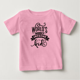 'S Werelds Geweldige roze baby T-shirt