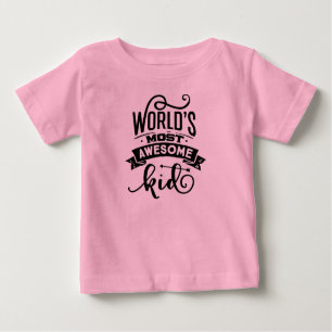 'S Werelds Geweldige roze baby T-shirt