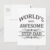 'S Werelds Geweldige stiefvader Briefkaart (Voorkant / Achterkant)