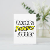 's Werelds grappigste broer Briefkaart (Staand voorkant)