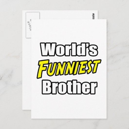 's Werelds grappigste broer Briefkaart (Voorkant / Achterkant)