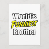 's Werelds grappigste broer Briefkaart (Voorkant)