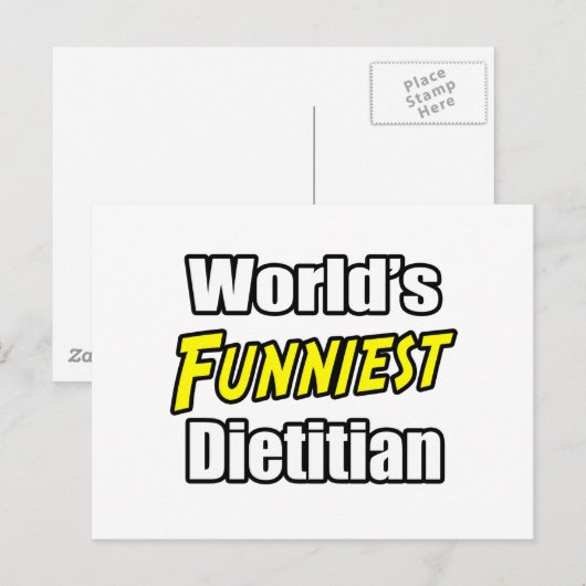 's Werelds grappigste diëtist Briefkaart (Voorkant / Achterkant)