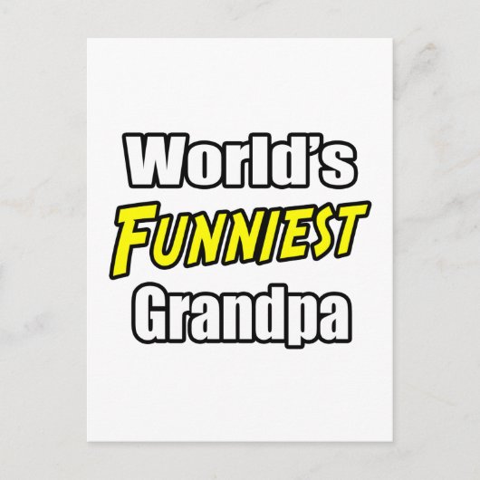 's Werelds grappigste opa Briefkaart (Voorkant)