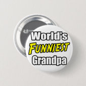 's Werelds grappigste opa Ronde Button 5,7 Cm (Voorkant /achterkant)