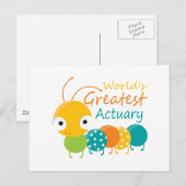 's Werelds grootste actuaris Briefkaart (Voorkant / Achterkant)