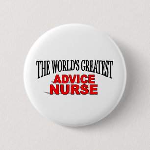 's Werelds grootste adviesverpleegster Ronde Button 5,7 Cm