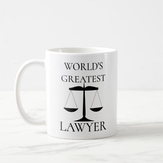 's Werelds grootste advocatenschalen Koffiemok (Links)
