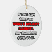 's Werelds grootste allergist grap Keramisch Ornament (Rechts)