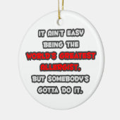 's Werelds grootste allergist grap Keramisch Ornament (Links)
