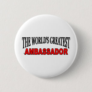 's Werelds grootste ambassadeur Ronde Button 5,7 Cm