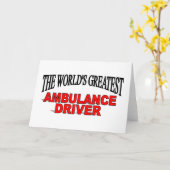 's Werelds grootste Ambulance-chauffeur Kaart (Gele Bloem)