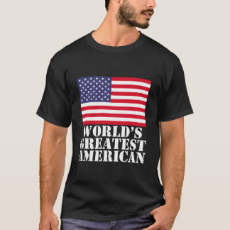 'S Werelds grootste Amerikaanse vlag ontwerp Funny T-shirt