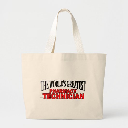 's Werelds grootste apothekertechnicus Grote Tote Bag (Voorkant)