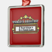 's Werelds grootste apothekertechnicus Metalen Ornament (Links)