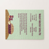 's Werelds grootste Apple Pie Recipe Legpuzzel (Horizontaal)