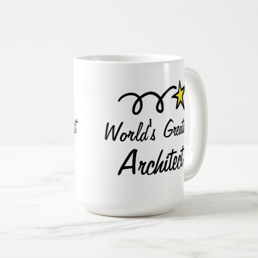 's Werelds Grootste Architect - Koffie Mok cadeau (Voorkant rechts)