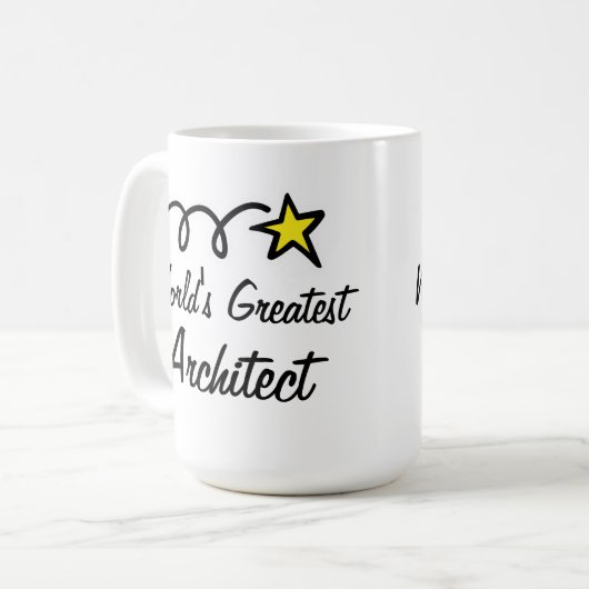 's Werelds Grootste Architect - Koffie Mok cadeau (Voorkant links)