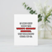 's Werelds grootste archivaris grap Briefkaart (Staand voorkant)