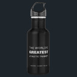 's werelds grootste Athletic trainer Waterfles<br><div class="desc">Pas dit eenvoudige en gedurfde ontwerp aan voor uw favoriete Athletic Trainer ・</div>