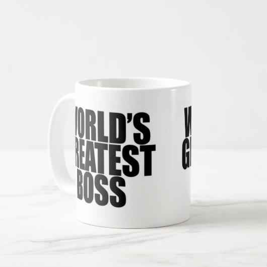 's Werelds grootste baas Mok (Voorkant links)