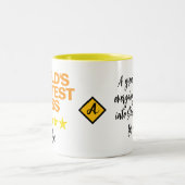 'S Werelds Grootste Baas Mok (Naam Initiaal Quote) (Center)