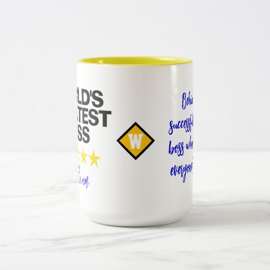 'S Werelds Grootste Baas (Naam) Kantoor Coffee Mok (Center)