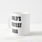 's Werelds grootste Baba Gift voor Arabische Vader Koffiemok (Voorkant links)